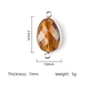 Pendant Necklaces 1PC Natural Stone Crystal Agate Irregular Cut Connector Making DIY Bracelet Necklace Jewelry Accessories