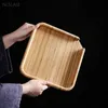 Dishes Plates Vintage Solid Wood Tea Tray Pu 'er Plate Tradition Set Accessories Ceremony Trays Decorative Home Teaware Supplies 231216