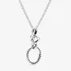 Collier avec pendentif en forme de cœur noué en argent sterling 100%, nouveauté 925, fabrication de bijoux à la mode pour femmes, cadeaux 286K