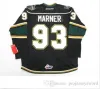 Хоккей # 93 Митч Марнер Джерси OHL London Knights CCM Premer 7185 Mitch Marner Мужские 100% вышитые хоккейные майки с вышивкой Зеленый Черный
