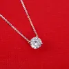 豪華な品質には、女性とガールフレンドのウェディングジュエリーギフトPS35443444のための1つのダイヤモンドを備えたスタンプペンダントネックレスがあります