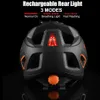 Fahrradhelme CYCABEL Herren Fahrradhelm Bike Safely Cap Ultraleichte Mountain Road Cycling Sportreithelme mit LED-Licht 231216