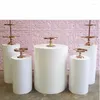 Decorative Plates Round Cylinder Pedestal Display Art Decor Cake Rack Plinths Pillars For DIY Wedding Decorations Holiday