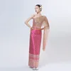 Этническая одежда 2023, лето, Таиланд, традиционный фестиваль, национальный тайский стиль, женские костюмы из 3 предметов, дорожные костюмы, танцевальная одежда, комплект платьев