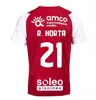 23 24 SC Braga R.HORTA SEQUEIRA Maglie da calcio da uomo 2023 2024 ABEL RUIZ ANDREHORTA PAULO OLIVEIRA BRUMA Home Maglie da calcio a maniche corte rosse