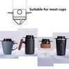 Kaffeefilter Wiederverwendbarer Filter Tragbarer Reisebecher-Set Handgefertigter Dripper Teetasse Topf Coffeeware Camping Produkt 231216