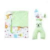 Blankets Pcs/set Infants Strollers Warm Kids Sleep Appease Dolls Born Baby Stretch Blanket Doll Set