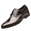 Scarpe eleganti Classiche da uomo Oxford Scarpe da sposa stringate Ufficio d'affari formale per uomo che guida Zapatillas De Hombre di grandi dimensioni