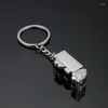 Keychains Mini Metal Truck Key Ring Lorry Car Keyfob Keychain Creative Gift Lovely Keyring For Women Men