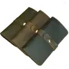 Carteiras elegante retro cor sólida carteira de couro na moda camada superior multifuncional multi slot para cartão casual longo saco