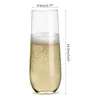 Disposable Cups Straws Recyclable Champagne Plastic Cup For Wedding Dinner Party Family Gathering Dropship