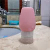 Förvaringsflaskor 60 ml resebehållare lotion färska tillbehör bärbara silikonrör schampo
