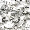 Mixed 70 Designs Retro Silver Color Traffic Transportation Pendant Fitting Vehicle Ship Aircraft Charms DIY Jewelry Accessories 702461