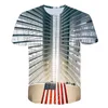 T-shirts pour hommes 2023 nouveauté d'été drôle popeline T-Shirt hommes impression géométrie à manches courtes 3d col rond impression chemise hauts