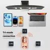 Muizen Oplaadbare Bluetooth-muis Draadloos transparant omhulsel met 2,4 GHz USB 2400 DPI Gaming voor laptop 231216