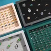 Smyckeslådor Flanellette får 100 håls ringlåda med stor kapacitetslåda till lådan smycken lådan stall display låd 231216