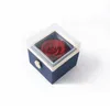 Jewelry Boxes Valentine's Day Marriage Proposal Rotating Rose Gift Box Acrylic Ring Box Pendant Preserved Flower Gift Box Jewelry Box Women's 231216