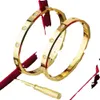 Luksusowe bransoletki bransoletki bransoletki dla kobiet w 18 -karatowej złotej biżuterii z diamentem dla damskiej męskiej złotej biżuterii śrubokręta