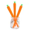 Stylo Gel carotte mignon 0.5mm, stylos à encre noire, type végétal, cadeau pour enfants, papeterie fournitures scolaires et de bureau G015