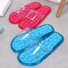 Slippers A749ZXW Women's Summer Indoor Crystal Massage Hollow Leaking Couple Bath Plastic Men's