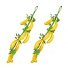 Dekoracja imprezowa sztuczna żółty banan symulowany wiszące szaszłyki dekoracje domu dekoracje owocowe