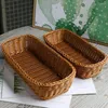 Kitchen Storage Utensil Basket Supply Utensils Spice Jar Plastic Woven Baker Rack