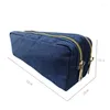 Cosmetic Bags Nylon Storage Organizer Travel Makeup Bag Letter Embroidery Patch Toiletry Pouch Double Zipper Waterproof Gift