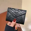 Portefeuilles Top Luxury Cowhide Mini Portefeuille Ultra Mince Animal Crocodile Sac de ramassage Carte d'identité Coupon Clip