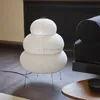 Artículos novedosos Diseño japonés Akari Wabi-Sabi Lámpara de mesa de arroz blanco luces de escritorio decorativas para la vida del dormitorio/comedor Estudio loft 231216