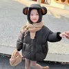 Down Coat Baby Girls Cartoon Hooded Jackets Winter Children's Warm Clothing Cute White Duck Coats Kids Black Thick Parkas