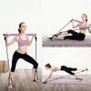 Resistensband bärbara hem yoga pull stavar pilates bar kit Gym Body Abdominal träning Stick Toning Fitness Rope Puller 231216
