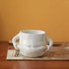 Tazas Taza de cerámica Kawaii, taza de café bonita, tazas de agua para té de la leche, pellizco creativo, regalo de vientre gordo, porcelana para beber cumpleaños