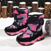 Bottes Hiver enfants chaussures en peluche tissu imperméable antidérapant fille chaussures semelle en caoutchouc bottes de neige mode bottes d'extérieur chaudes 231216