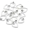 Charms 60PCS 10 13mm Picture Color Hollow Hearts Geometry Pendant Metal Alloy DIY Necklace Bracelet Earrings Marking