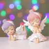 Oggetti decorativi Figurine Cartoon Girl Ballerina Angel Statue Cute Desktop Decor Miniature Ballet Adorabile Decorazione del cruscotto 231216