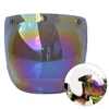 Motorcykelhjältar UV -skydd Frame Hållbart universal Snap Dustproare Windshield Bubble Visor Anti Fog Hjälmlinsuppsättning Ridning