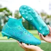 Youth Men's Women's Professional Football Boots Cleats Ag Long Nail Kids Soccer Shoes High Top Anti Slip TF Training Shoes for Children