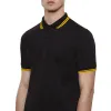 Brand Men Short Sleeve Simple Fashion Classic Laurel Perriinglys Summer Lapel Shirt