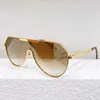 24SS Danies Designer Pilot Sunglasses Gold Metal Fine Frame Uv400 Lens Bridge z logo Najlepsza jakość Kobiety Okulary przeciwsłoneczne Aviator Podróż w Wakacje Kieliszki Z2089W