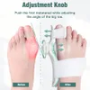 Foot Care Bunion Corrector Hallux Valgus Ortics Big Toe Homing Straightener Adjustable Knobs With 3 Angle Fixing Plate 231216