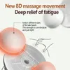 Terug Massager Shiatsu en Nek 3D Deep Tissue Kneden Massage Kussen met Warmte voor Pijn Spierpijn Stoelen 231216