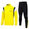 Veste Set Survêtement Survêtements de football HALLER 23 24 BELLINGHAM REUS Malen Dortmund SULE REYNA 2023 2024 BRANDT PLSZCZEK BELLINGHAM Sweats à capuche d'entraînement à manches longues