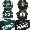 Hockey # 93 Mitch Marner Jersey OHL London Knights CCM Premer 7185 Mitch Marner Mens 100% cousu broderie maillots de hockey sur glace vert noir