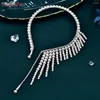 Pendant Necklaces YouLaPan Bridal Pearl Necklace Fashion Crystal Choker Wedding Jewelry Woman Dress Rhinestone Accessories HN04