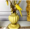 Bougeoirs français pastorale perroquet Vase chandelier boîte artisanat mobilier