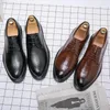 Классические туфли мужские формальные оксфорды для мужчин итальянские свадебные роскошные модные кожаные туфли с острым носком