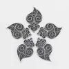 Kolye Kolye 5 PCS Antik gümüş renkli kalp metal takılar DIY Küpe Neckalce Bilezik Yapma Bulgular Accessorie