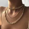 Nouveau style punk chaîne dames collier sur le cou hip hop gothique grunge style bijoux esthétique féminine suspendus bijoux accessoires279l