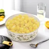 Conjuntos de louça 5 pcs tigelas de salada de frutas para armazenamento de almoço com recipiente de tampas servindo grande plástico de mistura