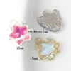 Charms WZNB 5st Crystal Stars Meteor Alloy Pendant för DIY örhängen Halsband smycken gör handgjorda tillbehör leveranser